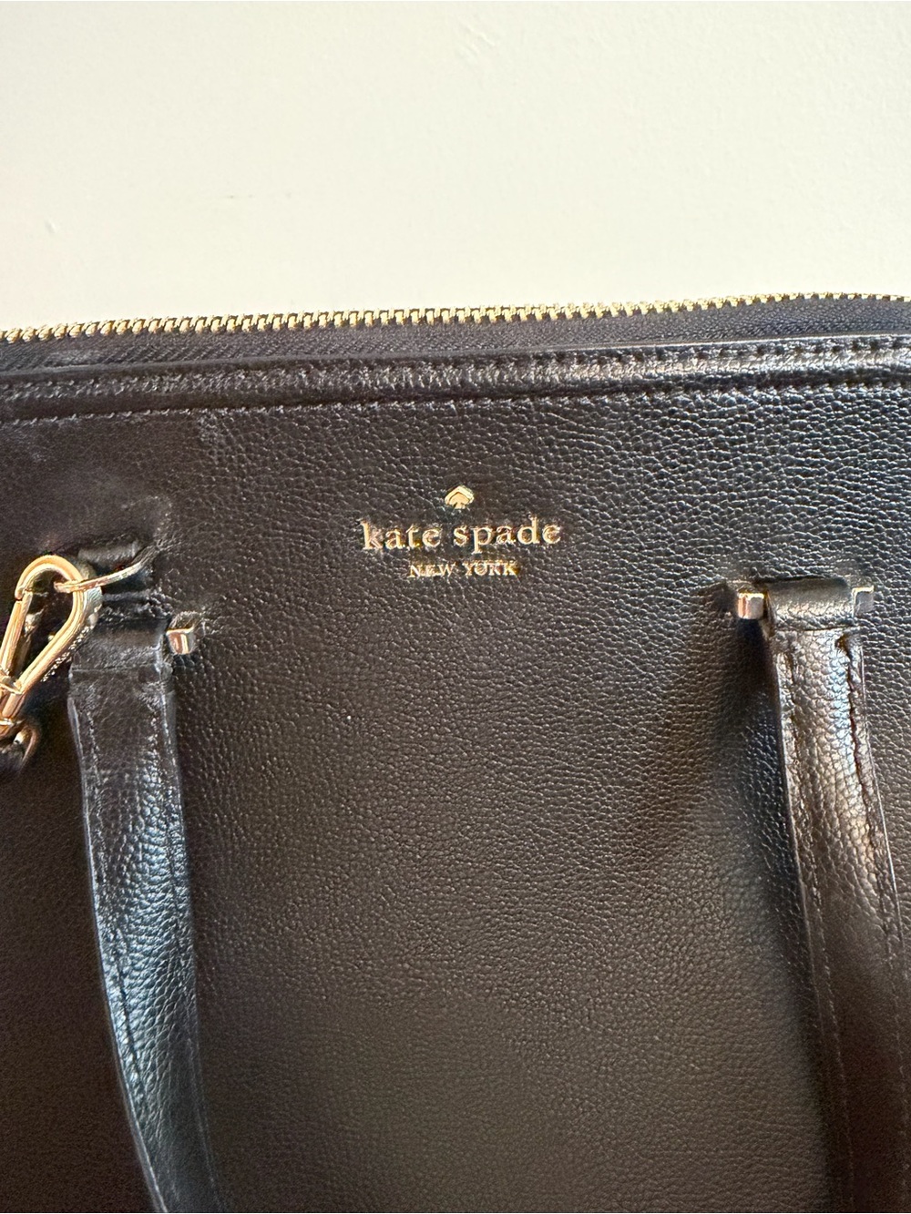 kate spade Black Leather Dome Satchel with Crossbody Strap - Picture 2 of 8